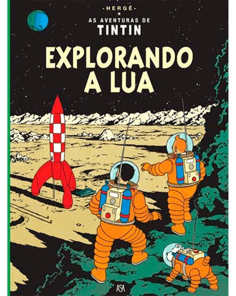 Tintin - Explorando a Lua (Ed.Portuguesa, capa dura)