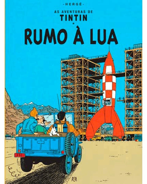 Tintin - Rumo à Lua (Ed.Portuguesa, capa dura)