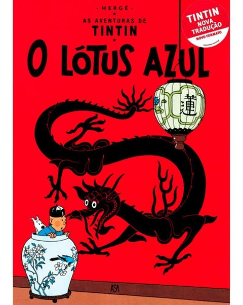 Tintin - O Lótus Azul (Ed.Portuguesa, capa dura)