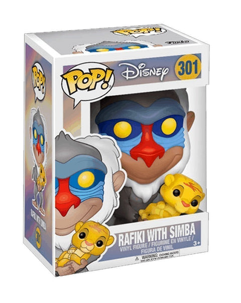 Funko POP Disney - The Lion King - Rafiki with Baby Simba, caixa