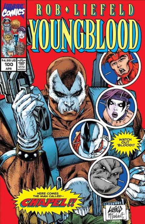 Youngblood #100 Cover G Rob Liefeld & Todd McFarlane Retro Variant