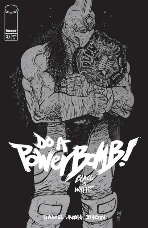Do A Powerbomb Black And White #2 (Of 3) Cover A Daniel Warren Johnson