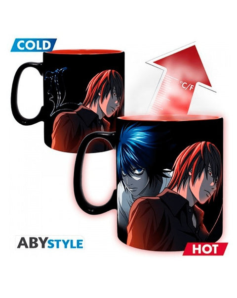 Caneca Heat Change Death Note - Kira & Ryuk