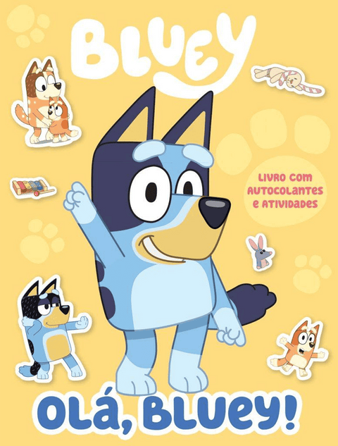 Bluey: Olá, Bluey!: Livro com autocolantes