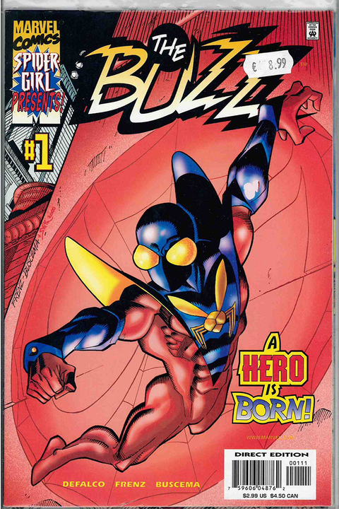 COMPLETE SET The Buzz (2000) #1-3, by Tom DeFalco & Ron Frenz