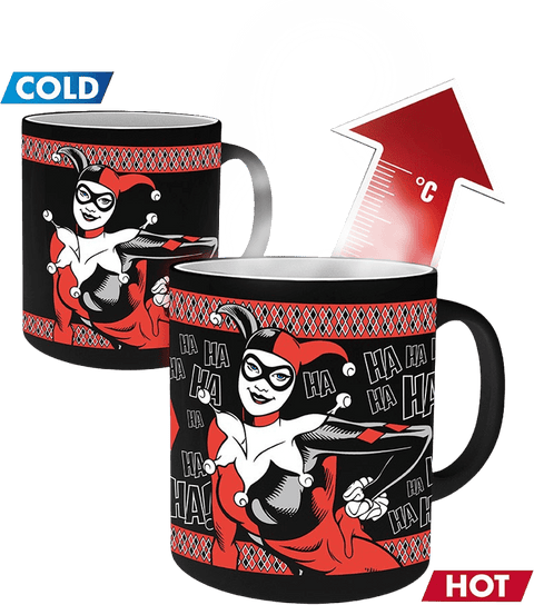 Caneca Heat Change - DC - Harley Quinn Psychotic