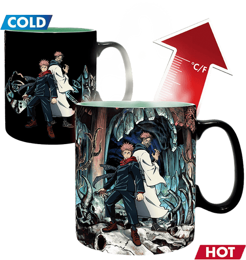 Caneca Heat Change - Jujutsu Kaisen - Itadori & Sukuna