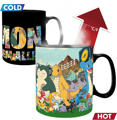 Caneca Heat Change - Pókemon - "Gotta catch 'em all"