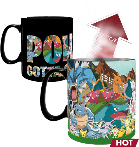Caneca Heat Change - Pókemon - "Gotta catch 'em all"