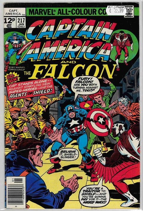 Captain America 1st Series #217 VERY GOOD+