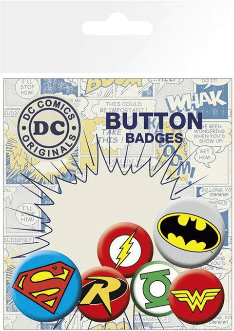 DC Comics Badge Pack - 3 badges
