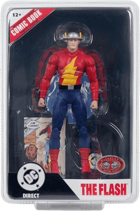 DC Direct Page Punchers Action Figure The Flash Jay Garrick (The Flash #123) (Red Platinum Edition) 18 cm