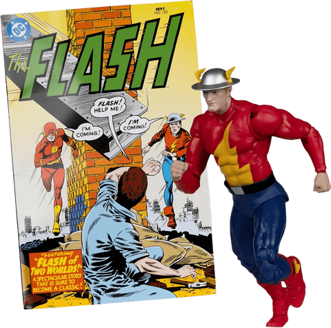 DC Direct Page Punchers Action Figure The Flash Jay Garrick (The Flash #123) (Red Platinum Edition) 18 cm