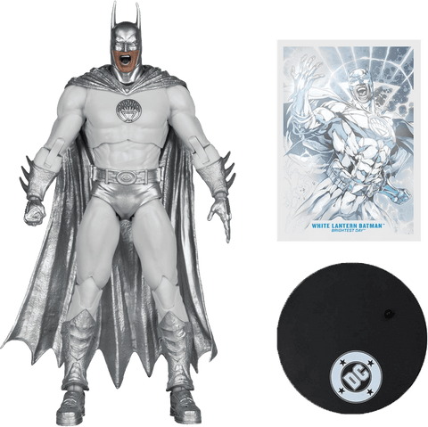 DC Multiverse Action Figure - White Lantern Batman (Red Platinum Edition) (18cm)