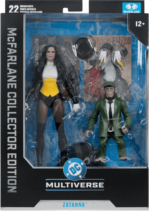 DC Multiverse Action Figure - Zatanna with Detective Chimp Collector Edition #53 18 cm