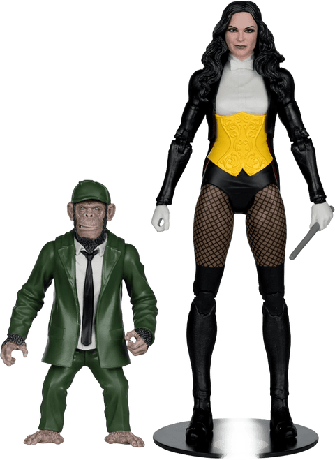 DC Multiverse Action Figure - Zatanna with Detective Chimp Collector Edition #53 18 cm
