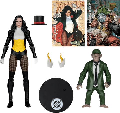 DC Multiverse Action Figure - Zatanna with Detective Chimp Collector Edition #53 18 cm