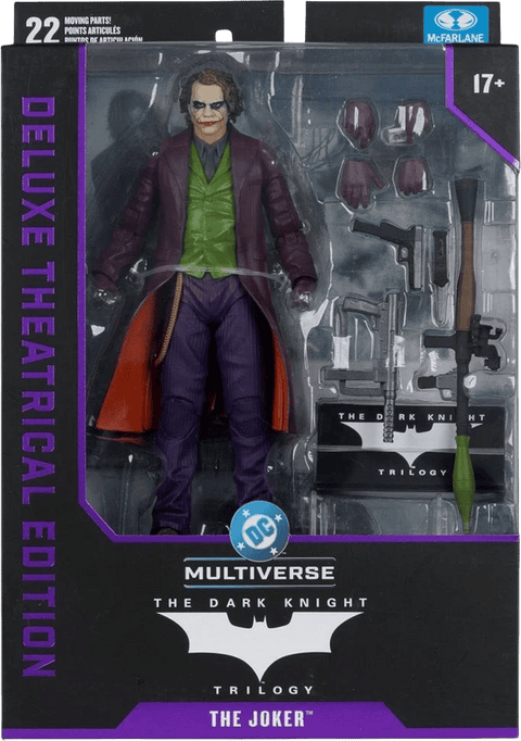 DC Multiverse Action Figure Deluxe - The Dark Knight Theatrical Edition Joker (19cm)