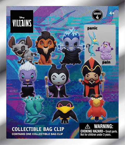 Disney 3D PVC Bag Clips Figural Serie 4 - Blind Bags Disney Villains