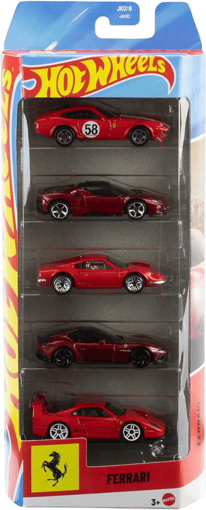 Ferrari Hot Wheels Die-Cast Vehicle 5-Pack 1/64