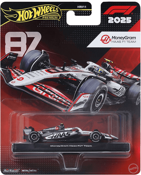Formula 1 Hot Wheels Premium Die-Cast Vehicle 1/64 MoneyGram Haas F1 Team