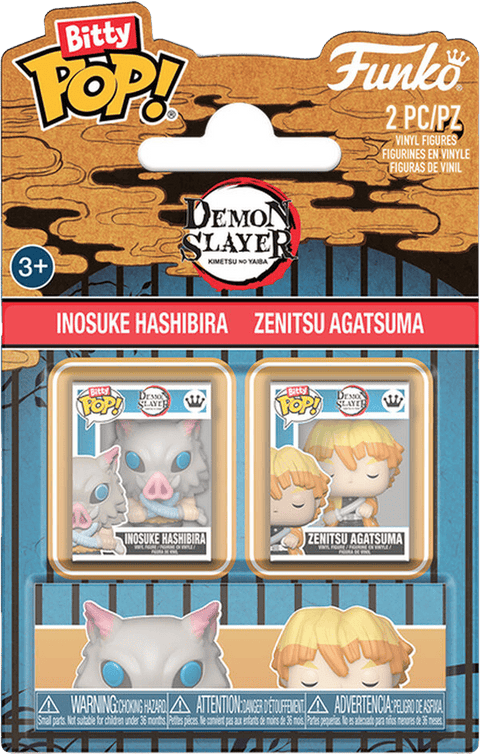 Funko Bitty POP 2-Figure Pack - Demon Slayer - Inosuke & Zenitsu