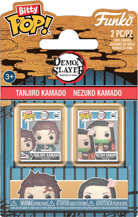 Funko Bitty POP 2-Figure Pack - Demon Slayer - Tanjiro & Nezuko