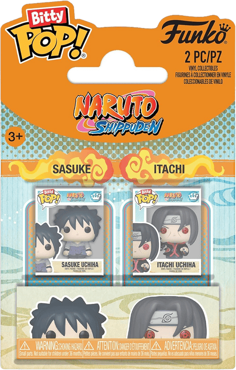 Funko Bitty POP 2-Figure Pack - Naruto Shippuden - Sasuke & Itachi 2 cm