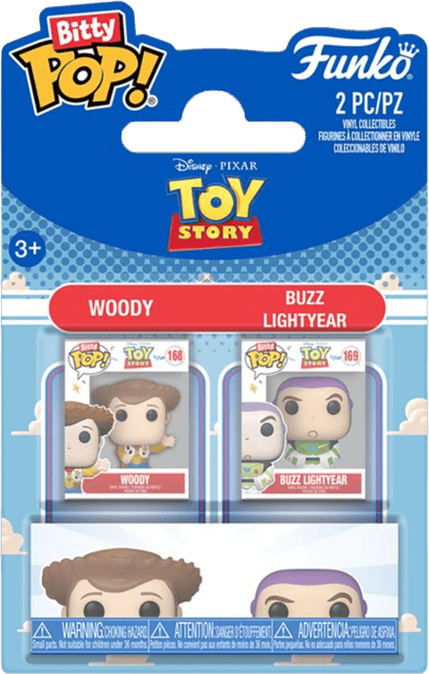 Funko Bitty POP 2-Figure Pack - Toy Story - Woody & Buzz Lightyear