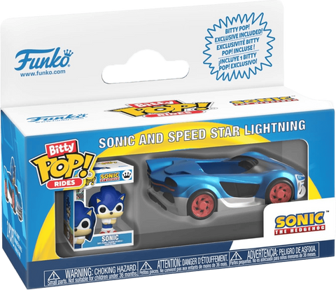 Funko Bitty POP Rides - Sonic Hedgehog - Speed Star with Sonic