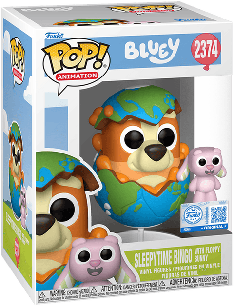 Funko POP Animation- Bluey - Sleepy Time Bingo with Floppy Bunny