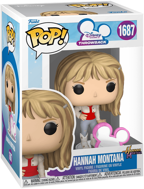 Funko POP Disney - Disney Channel Retro - Hannah Montana with Disney icon