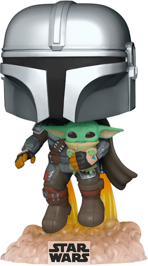Funko POP TV - The Mandalorian - Mando Flying w/ Grogu