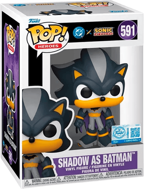 Funko POP DC Heroes - DC x Sonic the Hedgehog - Shadow as Batman