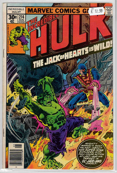 Incredible Hulk 1st Series #214 FINE-