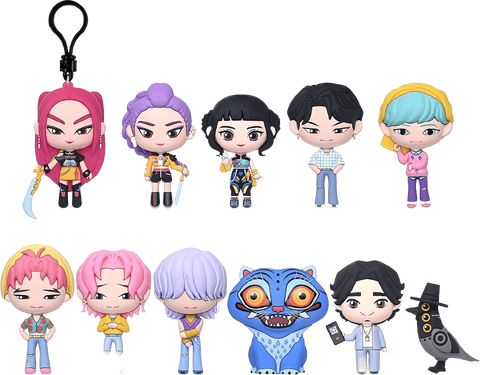 K-Pop Demon Hunters 3D PVC Bag Clips Figural Serie 1 - Blind Bags K-Pop Demon Hunters