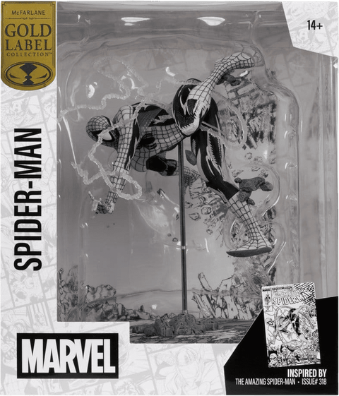 Marvel Collection PVC Statue 1/10 - Spider-Man (Line Art) (The Amazing Spider-Man #318) (Gold Label) 17 cm
