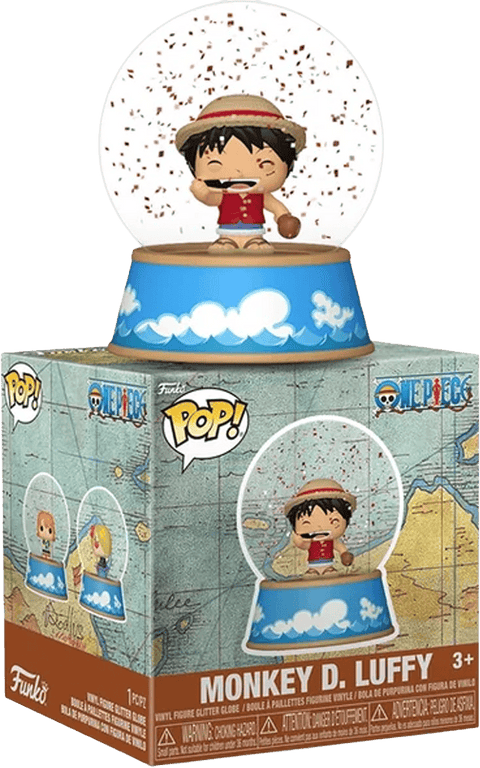 One Piece Mini Figures Glitter Globes