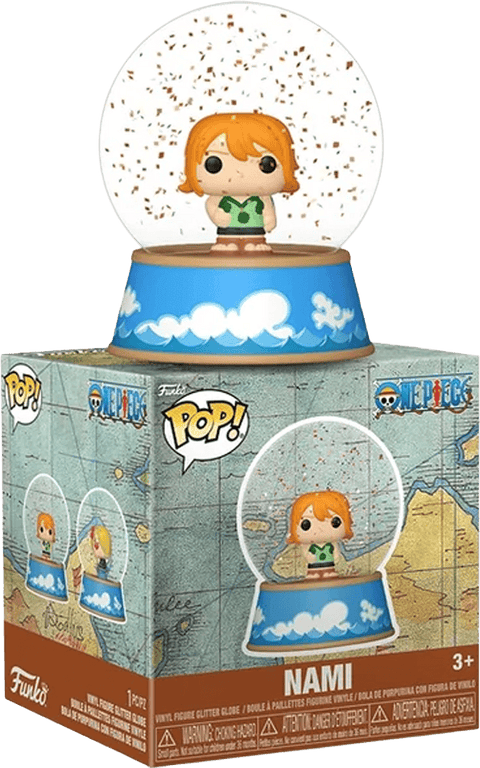 One Piece Mini Figures Glitter Globes