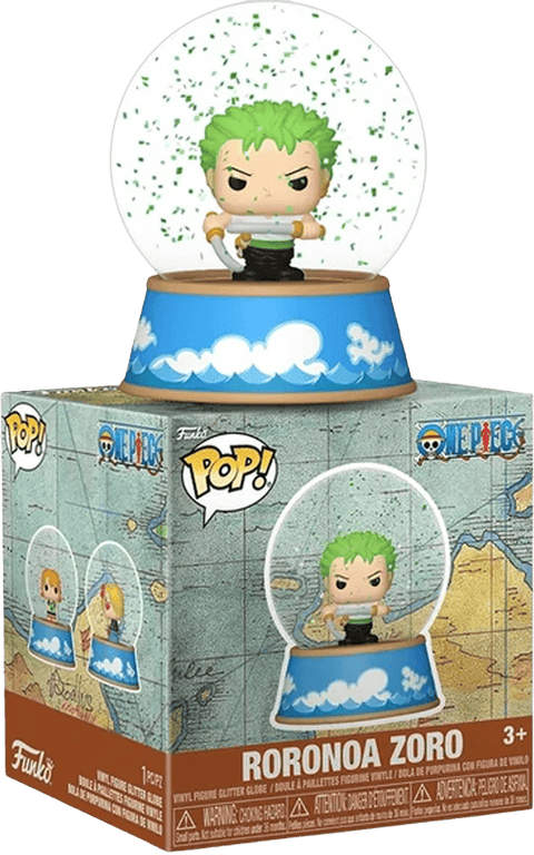 One Piece Mini Figures Glitter Globes