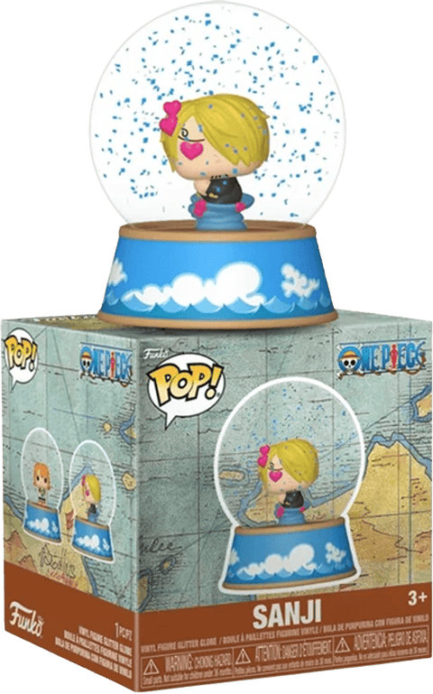 One Piece Mini Figures Glitter Globes