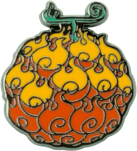 Pin One Piece - Flame-Flame Fruit