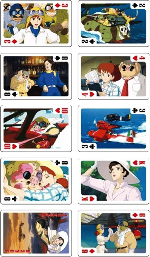Porco Rosso Movie Scenes Playing Cards