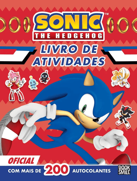 Sonic:The Hedgehog: Livro de Atividades com Autocolantes