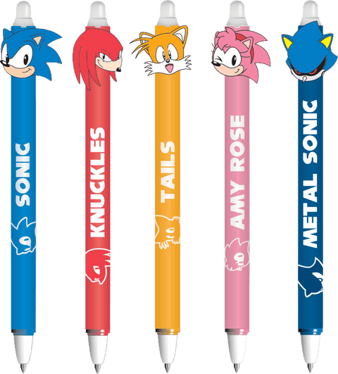 Sonic - The Hedgehog Erasable Gel Pen Characters