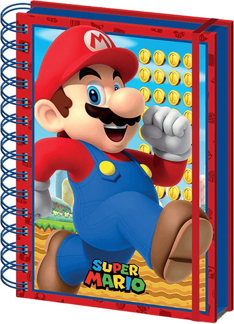 Super Mario 3D Wiro Notebook A5 Mario