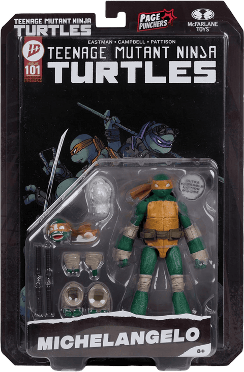 TMNT Page Punchers Action Figure - Michelangelo 13 cm