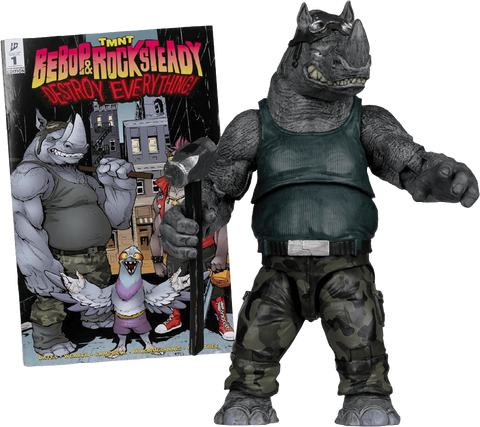 TMNT Page Punchers Action Figure - Rocksteady 17 cm