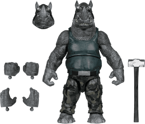 TMNT Page Punchers Action Figure - Rocksteady 17 cm
