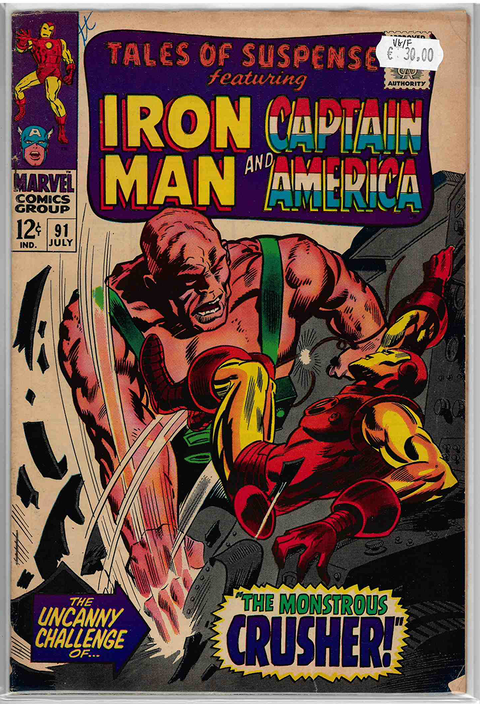 Tales of Suspense #91 VERY GOOD/FINE